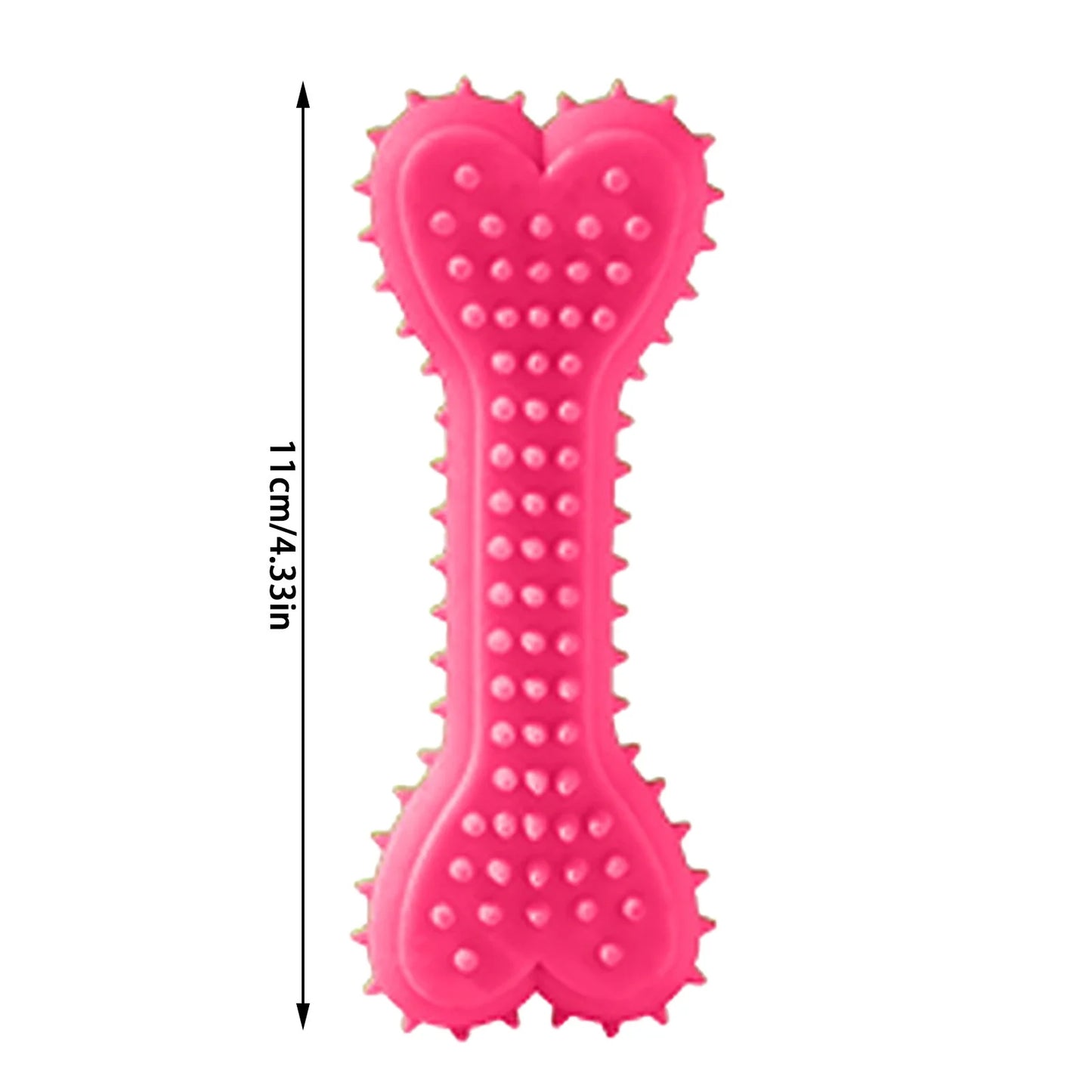 Dog Chew Toys 3PCS Rubber Toothbrush Toys 4.3 Inch Bone Shape for Small and Medium Dogs Coffee Warmers Mats Puppy Christmas Big Dog for Large Dogs Aggressive Chewers Hard Rubber for Dogs Xmas Dog For