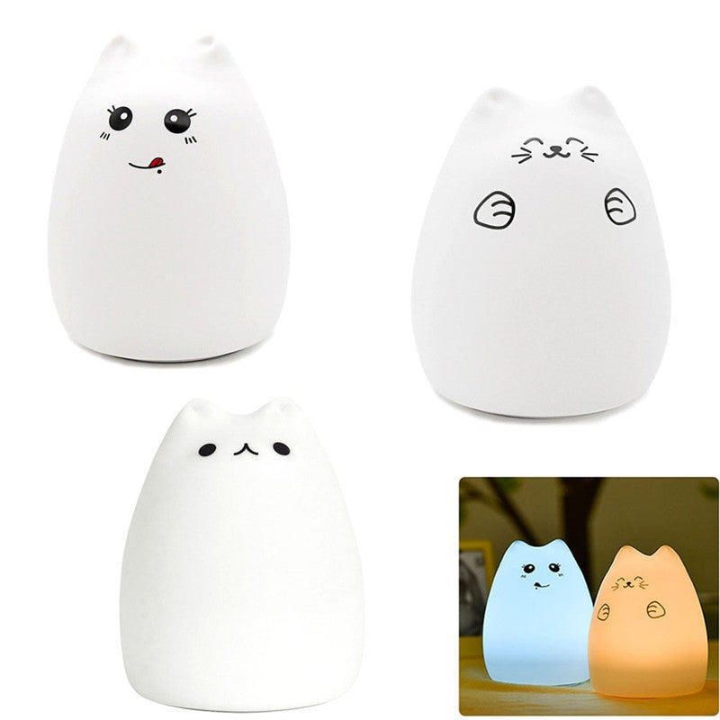 Silicone Touch Sensor LED Night Light for Children Baby Kids