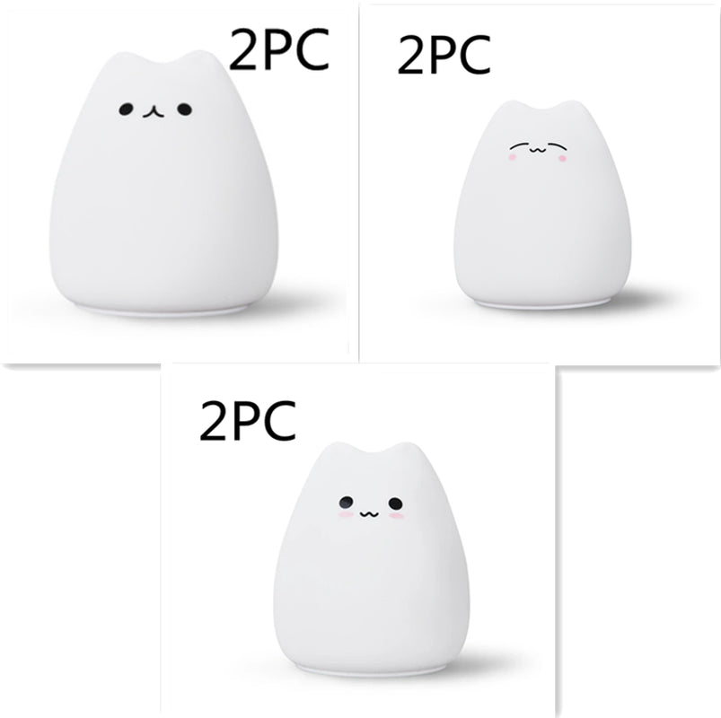 Silicone Touch Sensor LED Night Light for Children Baby Kids