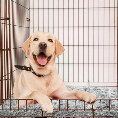 Large Dog Bed Washable Cat Dog Mats Anti-Slip Bottom Beige Large 41''×27'' Pet Beds for Large Dogs
