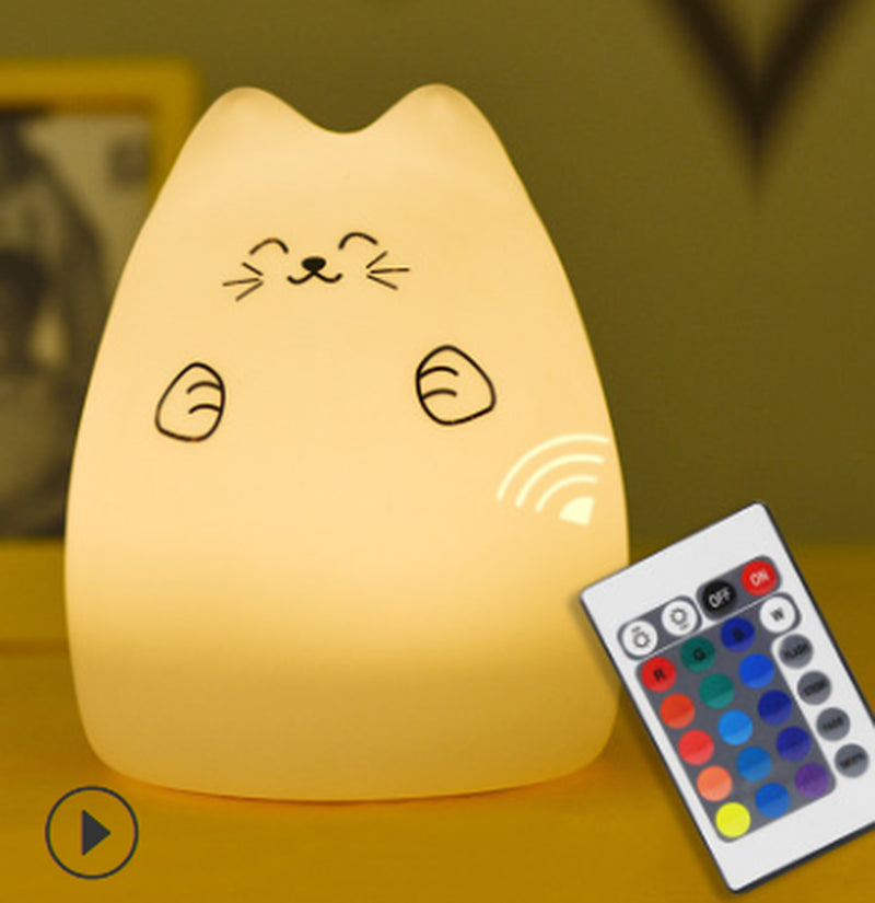 Silicone Touch Sensor LED Night Light for Children Baby Kids