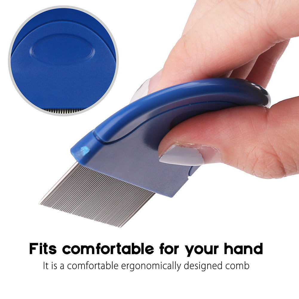 Flea Comb for Cats Dogs Pet Hair Grooming Tools Deworming Brush Fur Remove