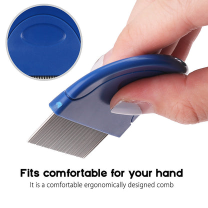 Flea Comb for Cats Dogs Pet Hair Grooming Tools Deworming Brush Fur Remove