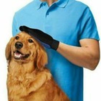1 Pair Pet Dog Cat Hair Remover Mitt Massage Brush Deshedding Grooming Gloves