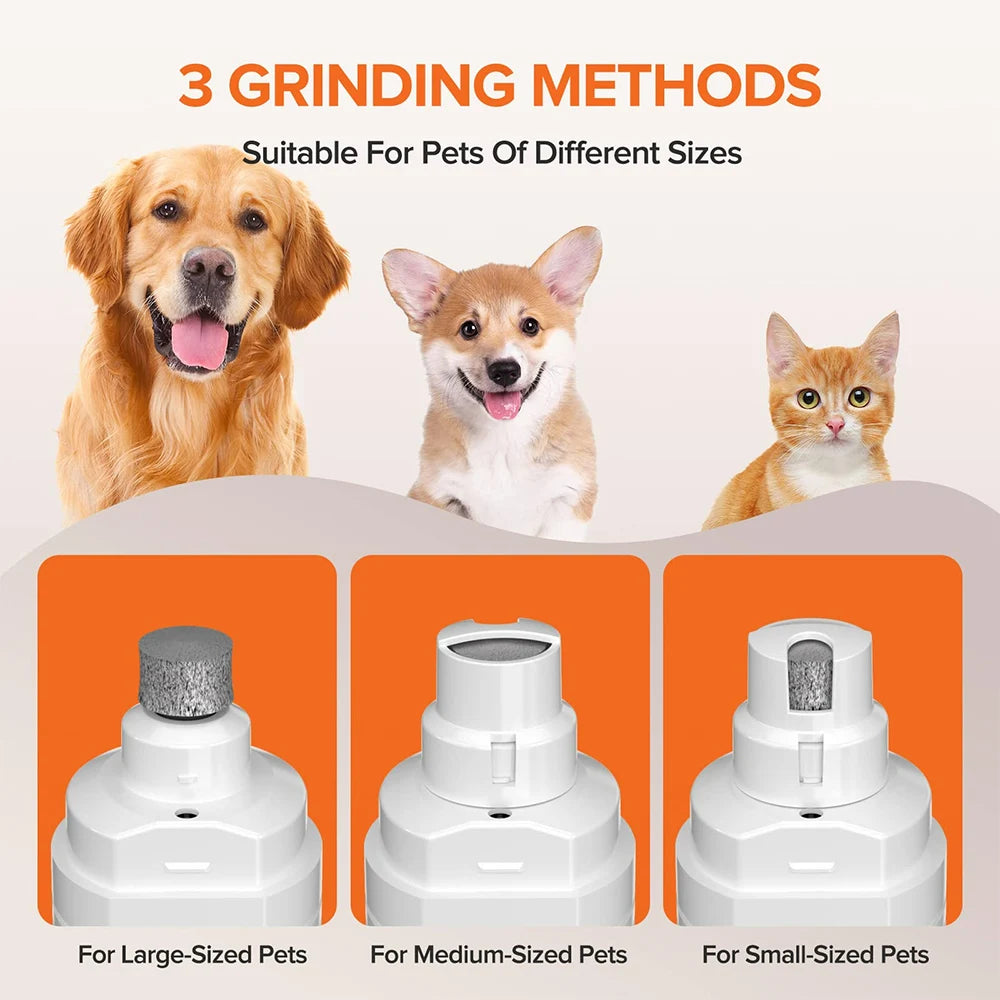 Electric Pet Nail Clippers USB Rechargeable Quiet with Lights Cat Paws Nail Grooming Trimmer Tools for Cats Dogs Paw Grinder