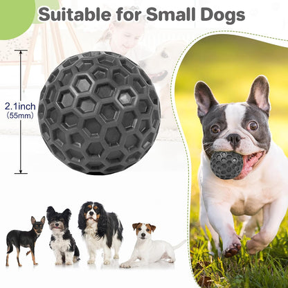 Indestructible Squeaky Dog Balls Puppy Toys, Interactive Dog Toys for Small Dogs, Puppy Chew Toys for Teething and Relax, Dogs Chew Toy Balls Small Toys for Small Breed